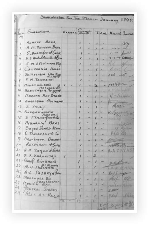 Historic ledger
